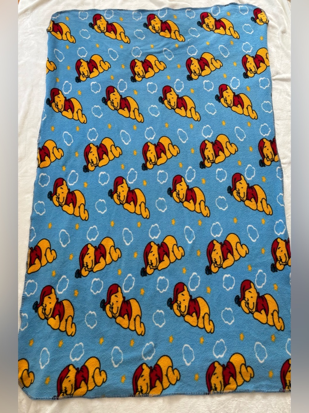 Vintage Winnie the Pooh fleece blanket